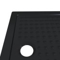 VidaXL Brodzik prysznicowy z kropeczkami 90 x 70 x 4 cm ABS Czarny