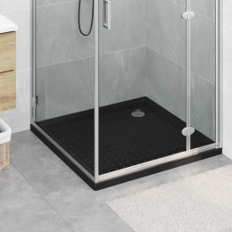 VidaXL Brodzik prysznicowy z kropeczkami 90 x 90 x 4 cm ABS Czarny