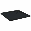 VidaXL Brodzik prysznicowy z kropeczkami 90 x 90 x 4 cm ABS Czarny