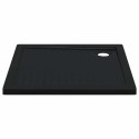 VidaXL Brodzik prysznicowy z kropeczkami 90 x 90 x 4 cm ABS Czarny