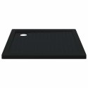 VidaXL Brodzik prysznicowy z kropeczkami 90 x 90 x 4 cm ABS Czarny