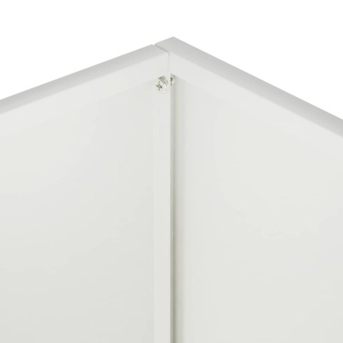 VidaXL Doniczka ogrodowa 2 szt. Biały 80 x 30 x 40 cm Stal zimnogięta