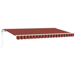 VidaXL Markiza wysuwana Pomarańczowy 350 x 200 cm tkanina