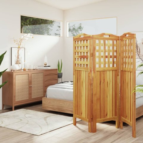 PARAWAN 3-PANELOWY 121,5X2X115CM LITE DREWNO AKACJOWE
