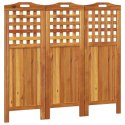 PARAWAN 3-PANELOWY 121,5X2X115CM LITE DREWNO AKACJOWE