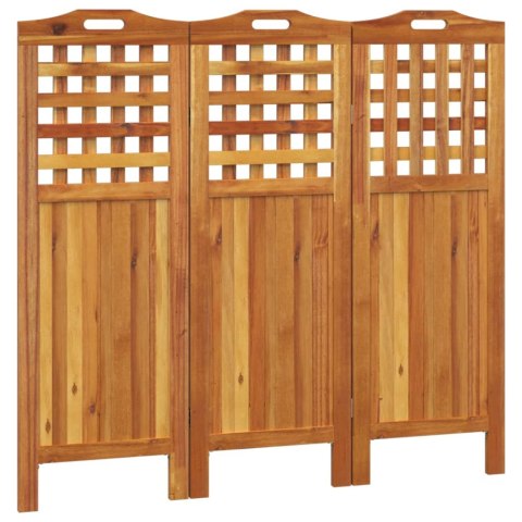 PARAWAN 3-PANELOWY 121,5X2X115CM LITE DREWNO AKACJOWE