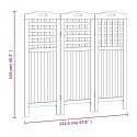 PARAWAN 3-PANELOWY 121,5X2X115CM LITE DREWNO AKACJOWE