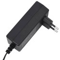 VidaXL Rozkładany fotel masujący, elektryczny, różowy, aksamit