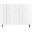 VidaXL Szafka Nocna Biały wysoki połysk 62 x 34,5 x 49,5 cm