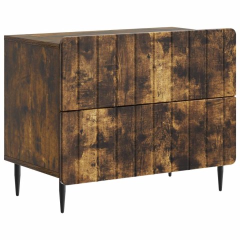 VidaXL Szafka Nocna Dąb wędzony 62 x 34,5 x 49,5 cm