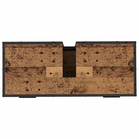 VidaXL Zestaw mebli łazienkowych 3 szt. Stare drewno 90 x 33 x 60 cm