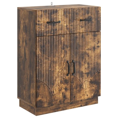 VidaXL Bufet Dąb wędzony 66 x 34,5 x 87 cm Drewno inżynieryjne