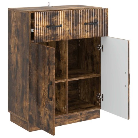 VidaXL Bufet Dąb wędzony 66 x 34,5 x 87 cm Drewno inżynieryjne