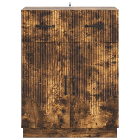 VidaXL Bufet Dąb wędzony 66 x 34,5 x 87 cm Drewno inżynieryjne