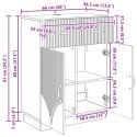 VidaXL Bufet Stare drewno 66 x 34,5 x 87 cm Drewno inżynieryjne