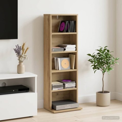 VidaXL Kabinet na płyty CD Dąb artisan 33 x 23,5 x 97,5 cm