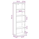 VidaXL Kabinet na płyty CD Dąb artisan 33 x 23,5 x 97,5 cm