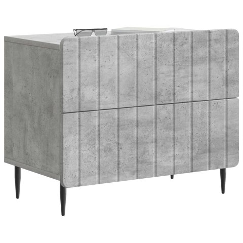 VidaXL Szafka Nocna Betonowy szary 62 x 34,5 x 49,5 cm