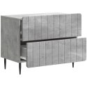 VidaXL Szafka Nocna Betonowy szary 62 x 34,5 x 49,5 cm