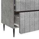 VidaXL Szafka Nocna Betonowy szary 62 x 34,5 x 49,5 cm