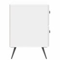 VidaXL Szafka Nocna Biały wysoki połysk 62 x 34,5 x 47,5 cm