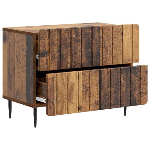 VidaXL Szafka Nocna Stare drewno 62 x 34,5 x 49,5 cm