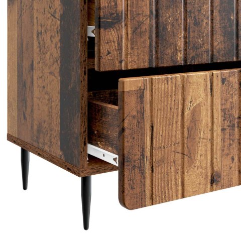 VidaXL Szafka Nocna Stare drewno 62 x 34,5 x 49,5 cm