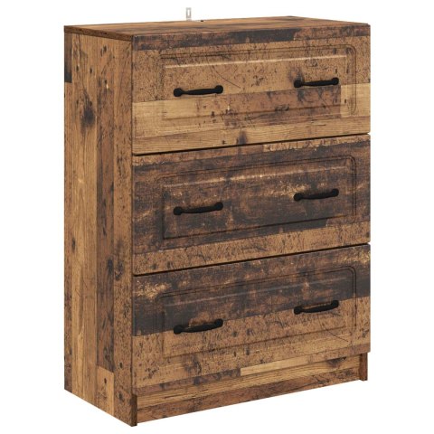 VidaXL Szafka z Szufladami Stare drewno 66 x 34,5 x 87 cm