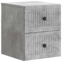 VidaXL Wisząca Szafka Nocna Betonowy szary 33 x 34,5 x 40 cm