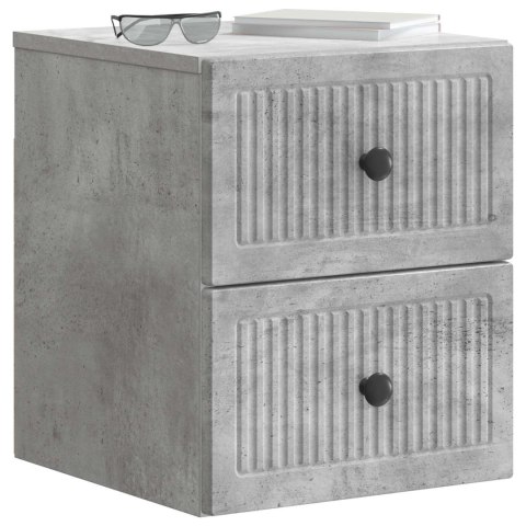 VidaXL Wisząca Szafka Nocna Betonowy szary 33 x 34,5 x 40 cm