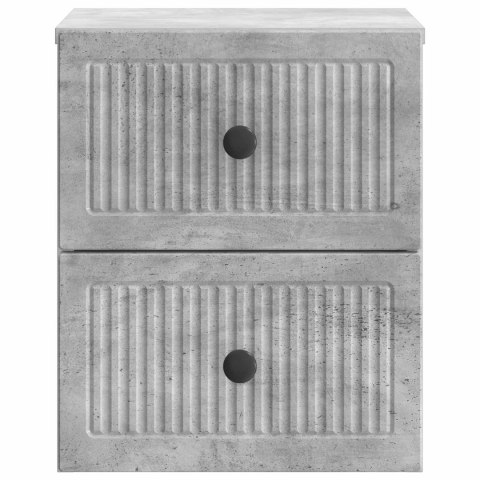 VidaXL Wisząca Szafka Nocna Betonowy szary 33 x 34,5 x 40 cm