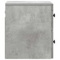 VidaXL Wisząca Szafka Nocna Betonowy szary 33 x 34,5 x 40 cm