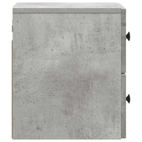 VidaXL Wisząca Szafka Nocna Betonowy szary 33 x 34,5 x 40 cm