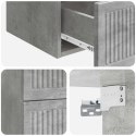 VidaXL Wisząca Szafka Nocna Betonowy szary 33 x 34,5 x 40 cm