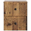 VidaXL Wisząca Szafka Nocna Stare drewno 33 x 34,5 x 40 cm