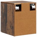 VidaXL Wisząca Szafka Nocna Stare drewno 33 x 34,5 x 40 cm