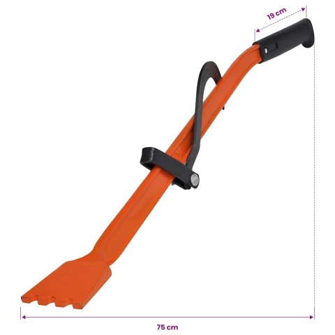 CHWYTAK DO DREWNA 75CM SZCZYPCE DO PRZENOSZENIA STAL WĘGLOWA 500KG RĄCZKA ABS