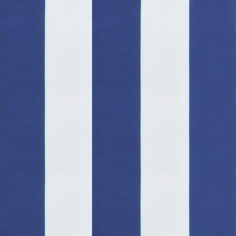 VidaXL Poduszka na paletę, niebiesko-białe pasy, 120x80x12 cm, tkanina