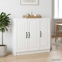 VidaXL Bufet Biały wysoki połysk 89 x 34,5 x 77 cm Drewno inżynieryjne
