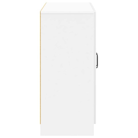 VidaXL Bufet Biały wysoki połysk 89 x 34,5 x 77 cm Drewno inżynieryjne