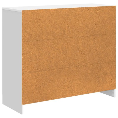 VidaXL Bufet Biały wysoki połysk 89 x 34,5 x 77 cm Drewno inżynieryjne