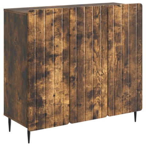VidaXL Bufet Dąb wędzony 89 x 34,5 x 82 cm Drewno inżynieryjne