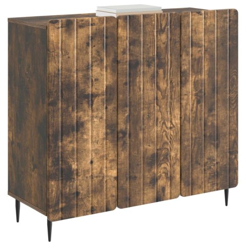 VidaXL Bufet Dąb wędzony 89 x 34,5 x 82 cm Drewno inżynieryjne
