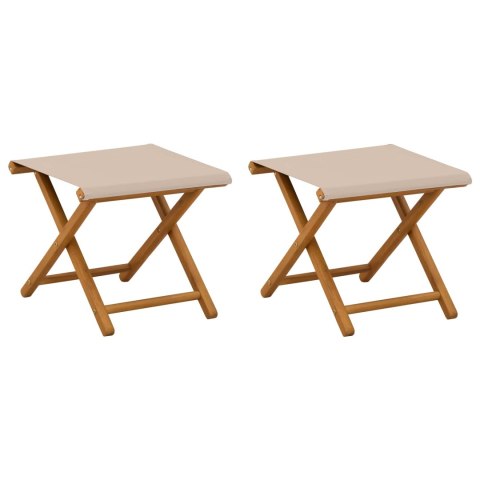 VidaXL Fotel ogrodowy 2 pcs Lite Drewno Eukaliptusowe Beżowy