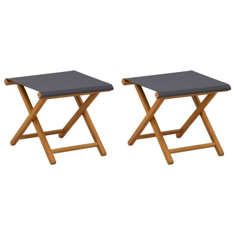 VidaXL Fotel ogrodowy 2 pcs Lite Drewno Eukaliptusowe Szary