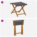 VidaXL Fotel ogrodowy 2 pcs Lite Drewno Eukaliptusowe Szary