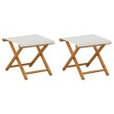 VidaXL Fotel ogrodowy 2 pcs Lite Drewno Eukaliptusowe kremowy