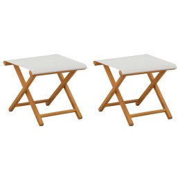 VidaXL Fotel ogrodowy 2 pcs Lite Drewno Eukaliptusowe kremowy