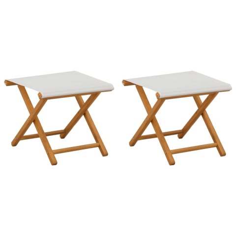 VidaXL Fotel ogrodowy 2 pcs Lite Drewno Eukaliptusowe kremowy