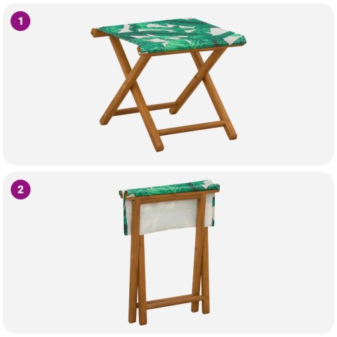 VidaXL Fotel ogrodowy 2 pcs Lite Drewno Eukaliptusowe motyw liści